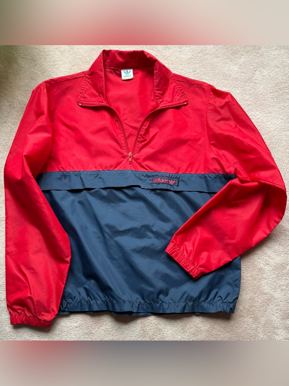 Vintage adidas Half-Zip Wind/Rain Jacket